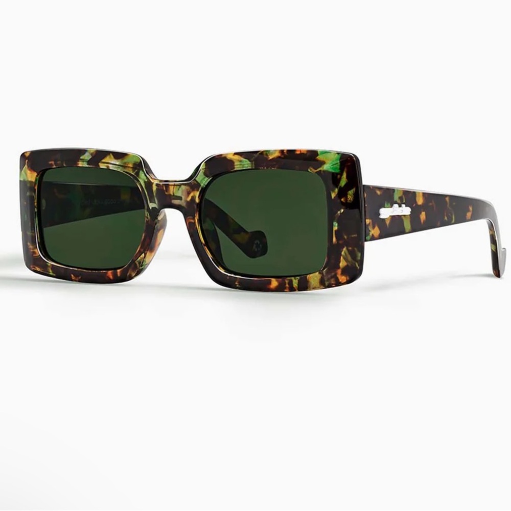 Tortoise Shell Square Sunglasses - image 1